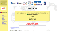 Desktop Screenshot of dialor05.loria.fr