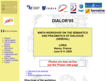 Tablet Screenshot of dialor05.loria.fr