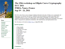 Tablet Screenshot of ecc2011.loria.fr