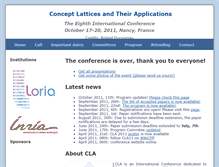 Tablet Screenshot of cla2011.loria.fr