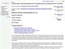 Tablet Screenshot of incolor09.loria.fr