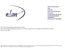 Tablet Screenshot of elan.loria.fr