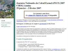 Tablet Screenshot of jncf2007.loria.fr